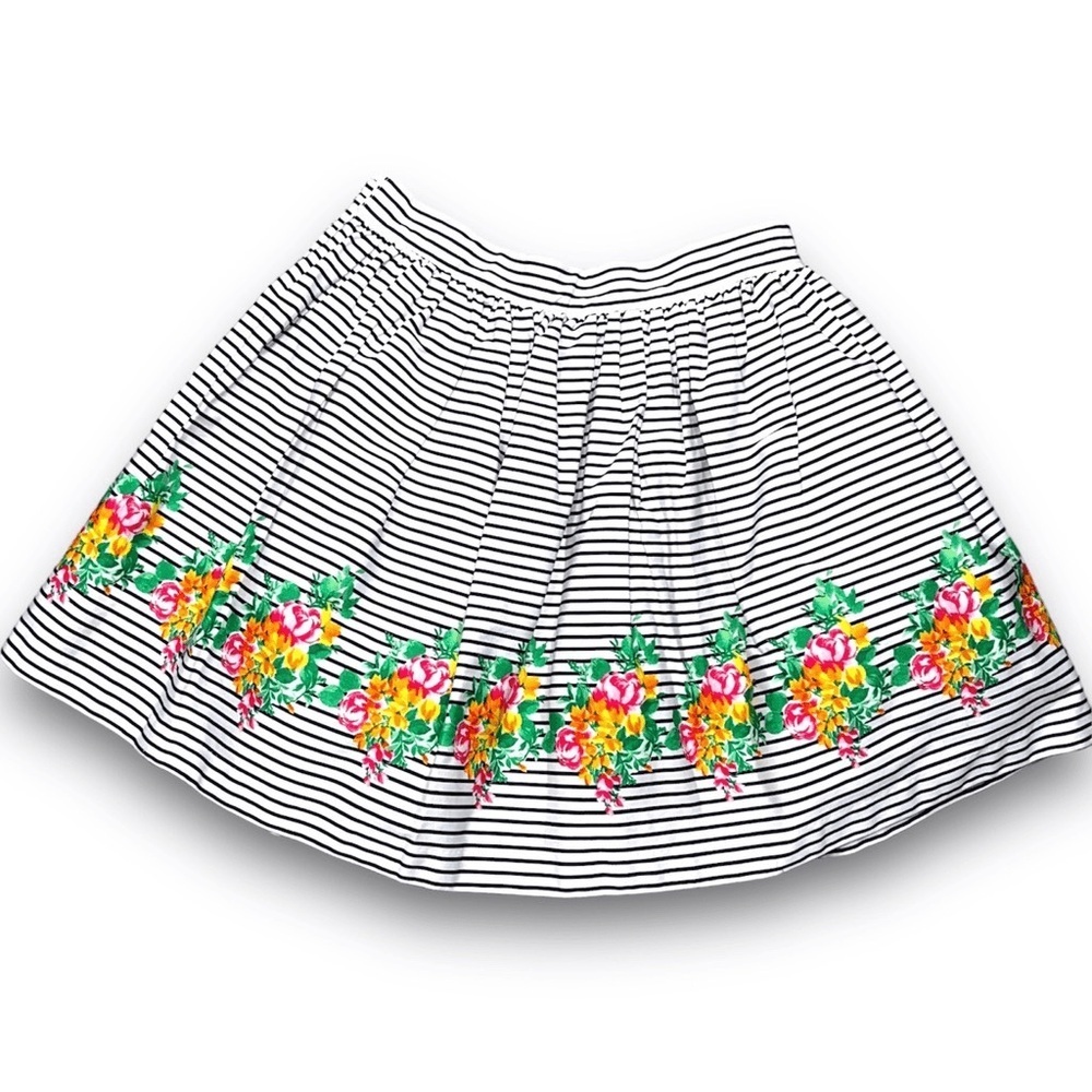 Janie and Jack Midsummer Garden Floral
Border Striped Skirt Girls Size 5